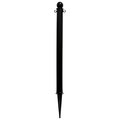 Global Industrial Plastic Ground Pole, 35H, Black 708553BK